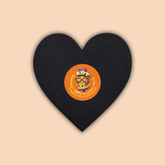 10-Inch Black Heart Canvas Board